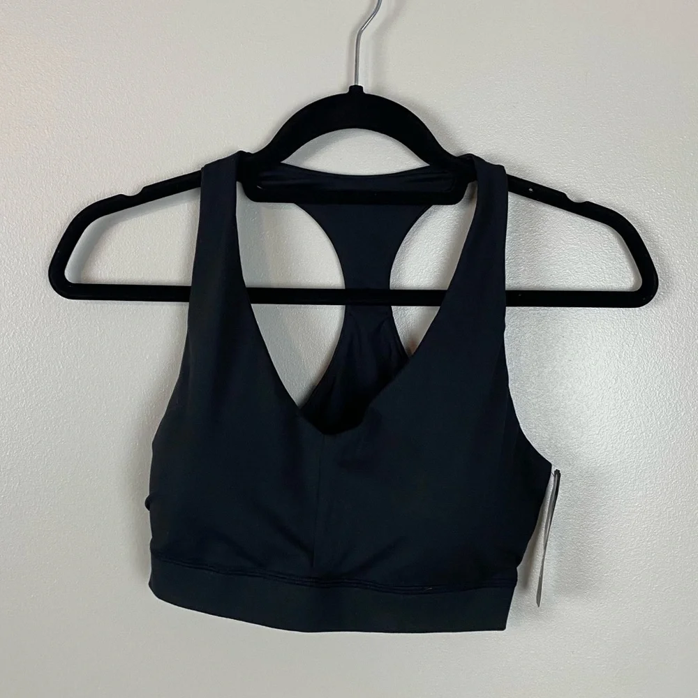 NEW Felina Black V-Neck padded Bralette size xl